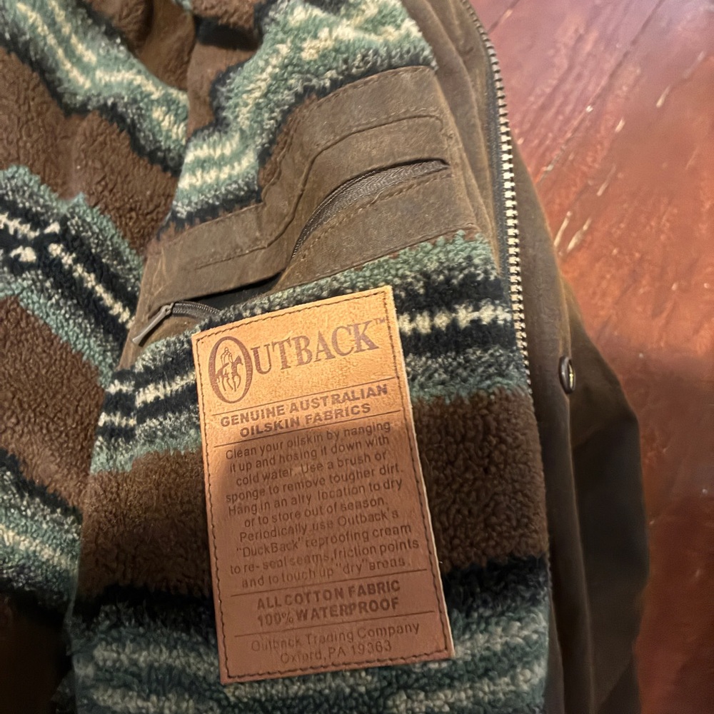 Outback Trading Company Oilskin Jacket – Men’s XXL (NWOT) - Picture 5 of 6